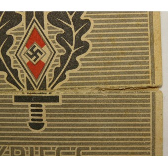 Удостоверение военного добровольца Гитлерюгенд. Espenlaub militaria